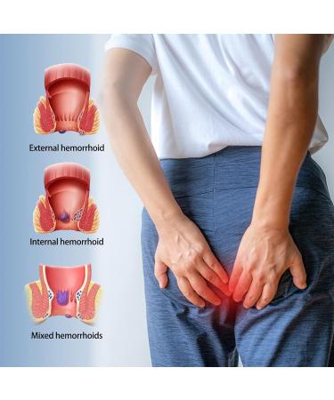 Brrnoo 3Pcs Hemorrhoid Relief Ointment - Herbal Cream for Safe Treatment of Anal Swelling & Itching - Buy Online on SooperMarket.com