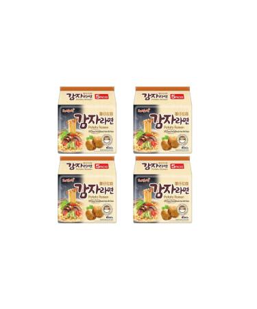 Samyang Potato Flavour Instant Noodle Ramen Suitable For Vegetarian (Pack of 20) by CNMART