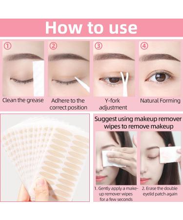 Invisible Eyelid Lifter Strips 480Pcs/1 Set Eyelid Tape ltra-Invisible Double-Sided Sticky Self-Adhesive Double Eyelid Tapes Stickers Instantly Eyelids Lift Without Surgery for Mono-eyelids - Buy Online on SooperMarket.com
