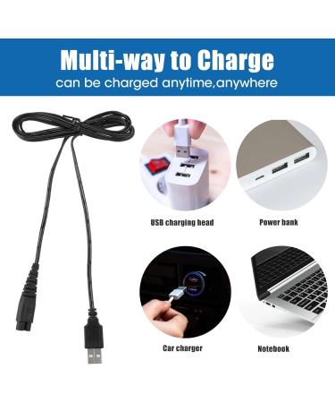 1.5M USB Charger Cable for Shaver | Compatible with Hatteker RFC & RSCX Series | Portable & Durable Beard Trimmer Chargers - Buy Online on SooperMarket.com