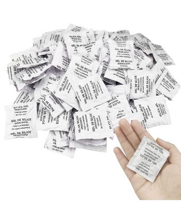 100 Packs Silica Gel Desiccant Silica Moisture Desiccant Desiccant for Clothes Pantry Kitchen (3g/Pack)