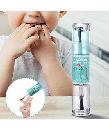 No Bite Nail Polish | Kid's Bitter Tasting 10ml Liquid Polish | Natural Ingredients Nail Care Tool for Adults Teenagers of All Ages Children - Buy Online on SooperMarket.com