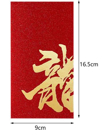 Folpus 6X Chinese Lunar New Year Red Envelopes Red Pockets Present Best Wishes Hong Bao for Graduation Spring Festival Birthday Style A - Buy Online on SooperMarket.com
