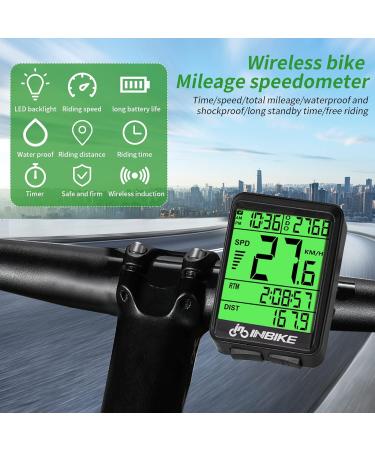 Buy Maozhbo Wireless Bicycle Computer - IPX7 Waterproof Tachometer with LCD Display | Multi-Function Cycling Mileage Tracker for Kids & Adults - Buy Online on SooperMarket.com