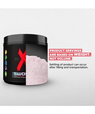 Red X Lab Swole Pre-Workout Powder Pumps & Strength Extreme Intensity Hyper Concentrate Citrulline Malate 2:1 Beta Alanine For Men & Women 25 Servings (Sour Watermelon 500g) Sour Watermelon 500 gram - Buy Online on SooperMarket.com