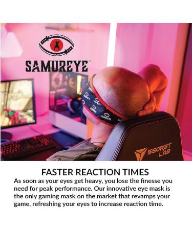 Bruder Samureye Gaming Enhancement Mask | Improve Gaming Performance and Reaction Times | Microwaveable Moist Heat | Rejuvenates and Refreshes Eyes | Adjustable and Hand Washable - Buy Online on SooperMarket.com