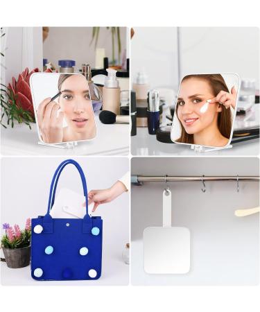 OSDUE Portable Travel Makeup Mirror Compact and Hand Mirror for Barber Shops & Makeup Application - Square-shaped - Buy Online on SooperMarket.com