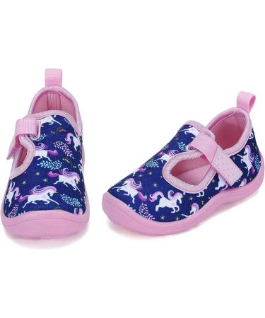 FANTURE Toddler Water Shoes - Aqua Sneakers for Boys and Girls - Size 4 Toddler - Navy/Pink - Buy Online on SooperMarket.com