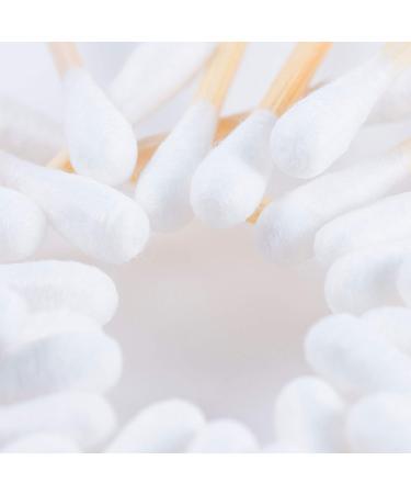 Organic Bamboo Cotton Swabs - 1000 Count | Highly Absorbent & Hygienic | Biodegradable & Recyclable | 5 Pack - Ideal for Beauty, Jewelry, Pet Care - Buy Online on SooperMarket.com