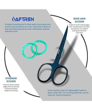 Nail Scissors Toenail Scissors Mustache Face Nose Ears Hair Care Beauty Cuticle Scissors Manicure Pedicure Sharp Curved Blades Professional Scissors for Men Women 3.7 - Buy Online on SooperMarket.com