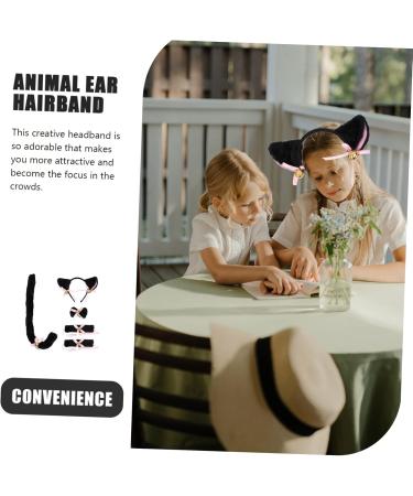 PLAFOPE 1 Set Cat Ears Headband Animals Ear Headband Animals Tail Prop Animal Cosplay Accessories Festival Tail Decor Costume Party Prop Party Decors Dress up Costume Animal Ear Hairband - Buy Online on SooperMarket.com