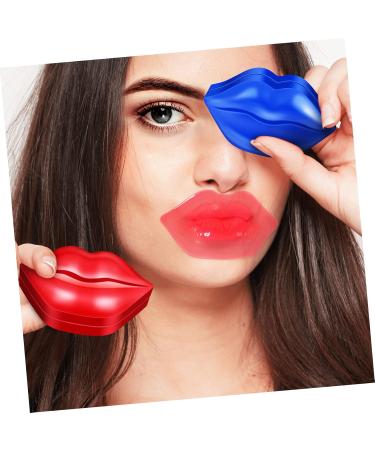 KOMBIUDA 2 Boxes Lip Mask Lipmask Lip Sheet Mask Portable Lip Gel Pads Sleeping Lip Gel Pads Lip Skin Mask Women Cosmetic Home Lip Moisturizing Tool Abundance Facial Mask Patch - Buy Online on SooperMarket.com