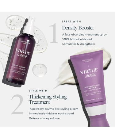 Virtue Flourish Hair Thinning Density Booster Spray - sulfate-free Hair Growth Treatment | 2 Fl Oz | Thickens Hair & Color Safe - Buy Online on SooperMarket.com
