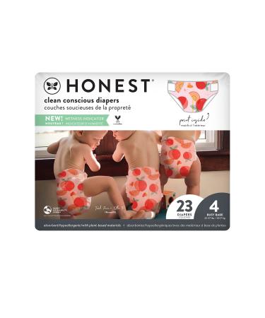 The Honest Company Honest Diapers Size 4 22 - 37 Pounds Rose Blossom 23 Diapers