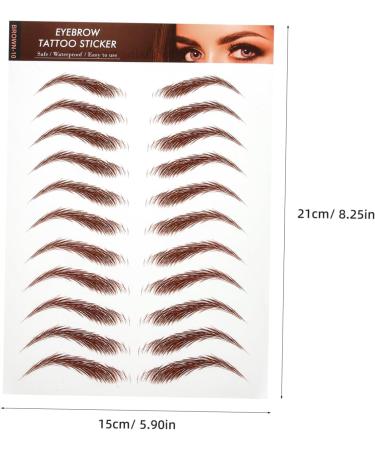 CANIGHT 5 Sheets authentic eyebrow sticker eyebrow stickers shaping eyebrow stickers costume - Buy Online on SooperMarket.com