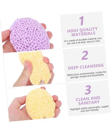 Angoily 6 Pcs Bath Ball Sponges - Kids Foam Sea Sponge & Hydrophilic Body Scrubbers for Spa & Bathing - Buy Online on SooperMarket.com