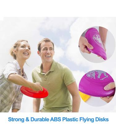 Liberty Imports 12 PCS 9-Inch Plastic Flying Discs Set for Outdoor Sports - Great for Kids & Adults - Buy Online on SooperMarket.com