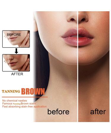 2pc Brown Tanning Gel & Cream Set | Tanning Accelerator for Natural Dark Tan | Outdoor Sun Protection | 50g (Soft Brown) - Buy Online on SooperMarket.com