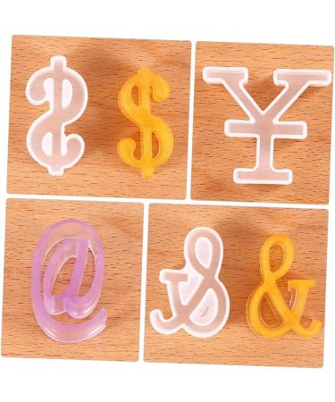 STOBOK 12 Pcs Silicone Mold Silicone DIY Mold DIY Symbol Mold Epoxy Jewelry Molds Gummy Molds Resin Necklace Mold Molds for Concrete DIY Crafts Cake Mold Manual White Silica Gel Whitex3pcs 4.8X4.2CMx3pcs - Buy Online on SooperMarket.com