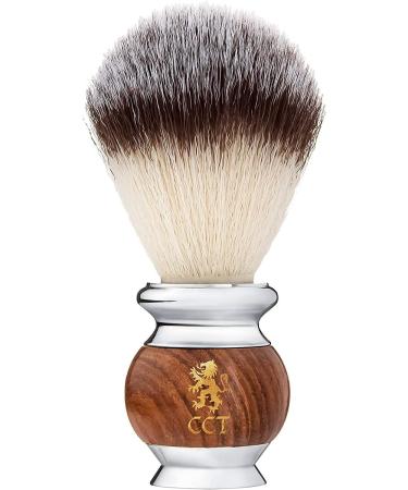 Cambridge Cut Throat Luxury Men's Shaving Brush - Premium Synthetic Silvertip Badger Bristles for Soap, Foam, or Cream - Vegan Friendly Male Grooming Gift - Buy Online on SooperMarket.com