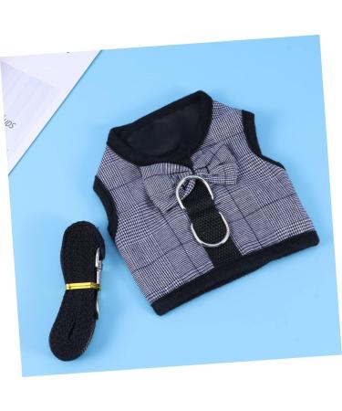 Minkissy 3pcs Bunny Vest Dress - Guinea Pig Harness & Leash Set | Small Pet Clothing for Rabbit Hedgehog & Chinchilla - Gray Size 2x3Pcs - Buy Online on SooperMarket.com