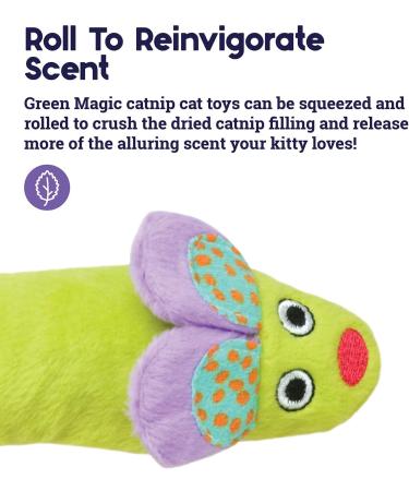 Petstages Green Magic Mightie Mouse - Catnip-Infused Mouse Toy for Cats | International Shipping Available - Buy Online on SooperMarket.com