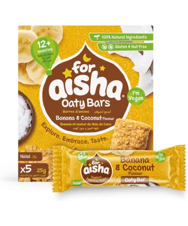 For Aisha Halal Oaty Bars Mixed Case 30 Bars Halal Vegan Nut Free Gluten Free Dairy Free 100% Natural Ingredients Baby Snacks Toddler Snacks - Buy Online on SooperMarket.com