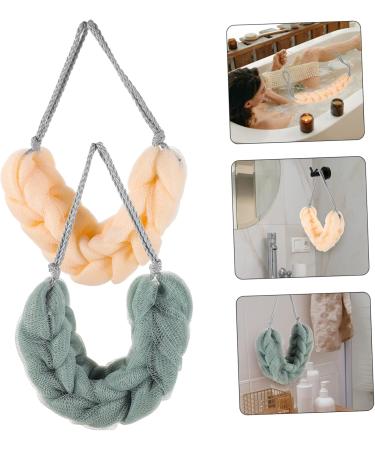 NOLITOY 2pcs Portable Bath Balls - Exfoliating Shower Loofah & Body Scrubber - Comfortable Cleaning Sponges for Adults - Buy Online on SooperMarket.com