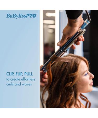 BaBylissPRO Stainless Steel OPTIMA Hair Straightener Dual Voltage High Heat Flat Iron with Floating Plates and Ion Generator 1" Wide Blue - Buy Online on SooperMarket.com