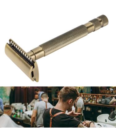 Buy Men's Facial Razors - Interchangeable Blade Double Edge Safety Trimmer Reusable Alloy with Non-Slip Grip - Buy Online on SooperMarket.com