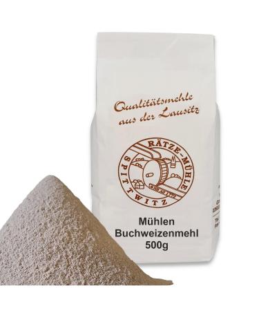 M hlen buckwheat flour 500g in the best quality fresh from the R tze mill 100% regionally natural buckwheat ground 500 g (1 Pack)