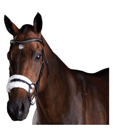 Collegiate ComFiTec Sheepskin Bridle Black Cob