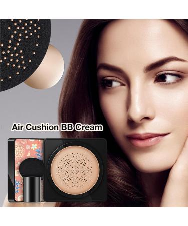 Hudhow's Foundation Mushroom Head - Natural Concealer BB Cream | Moisturizing Air Cushion Makeup Base in Natural Color - Buy Online on SooperMarket.com