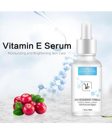 Vitamin E Serum for Face - Brightening & Moisturizing with 20% Vitamin E & C | Reduces Dryness Aging Dark Spots & Wrinkles - 1 fl oz - Buy Online on SooperMarket.com