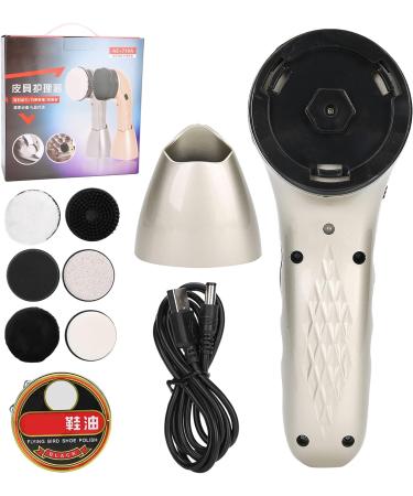 Electric Shoe Polisher Portable Leather Care Kit Electric Shoe Shine Kit Leather Shoe Shine Kit for Shoe Clean and Polish Rechargeable Shoe Cleaning Leather Care(Champagne) - Buy Online on SooperMarket.com