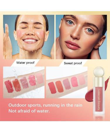 2PCS Long-Lasting Liquid Blush Makeup for Dewy Cheeks - Moisturizing & Waterproof Formula (4) - Buy Online on SooperMarket.com