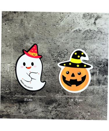 Warmhm 50pcs Halloween Message Card Halloween Candy Tag Packaging Decoration Card Paper Card Halloween Decor Pencil Caps Tooth Charms Candy Wrapping Card Lollipop Pumpkin - Buy Online on SooperMarket.com