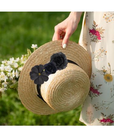 21 Pieces Flower Hair Clips Rose Flower Hair Barrettes Boho Bride Claw Clip Hawaiian Artificial Flower Hairpin Clip Brooch Pin Headpiece Hair Accessories for Girls Wedding Party Halloween (black) - Buy Online on SooperMarket.com