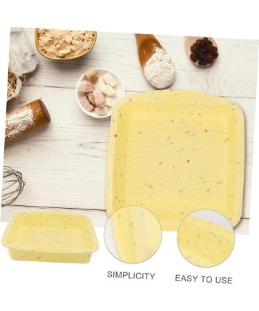 Zerodeko 1pc Cake Mold Silica Gel Jelly Ice Mold 26.5x24.5cm Yellow - Buy Online on SooperMarket.com