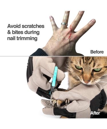 PetFusion Multipurpose Pet Glove for Grooming, Vet Trips & Handling - Medium, Grey - Buy Online on SooperMarket.com