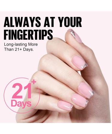 TOMICCA 5 in 1 Builder Nail Gel - 15ML Strengthening Light Pink UV Gel Polish for Hard Nails Tips & Extensions - Repair, Decoration, Easy to Shape - Buy Online on SooperMarket.com