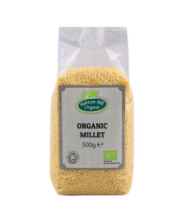 Organic Millet Grain 500g by Hatton Hill Organic - Free UK Delivery 500 g (Pack of 1)