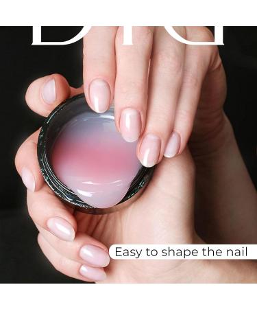 Didier Lab - Premium Milky Pink Solid Builder Gel for Nails - Hard Gel Builder for Extension - Nail Strengthener - LED UV Builder Gel for Nails - Split Nail Repair - Nail Hardener Gel - 50 ml 50 ml (Pack of 1) Milky Pink - Buy Online on SooperMarket.com