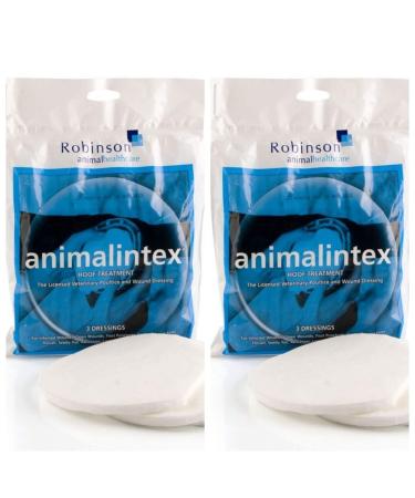 Animalintex Hoof Poultice x Twin Pack. Each Pack Contains 3 Dressings.