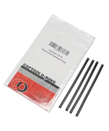 Captain O-Ring - Replacement Tippmann CA-14 Drive Springs (4 Pack) Replacement for Valken #59/82690, BT #60 Spring, Compatible with 98 Custom, Model 98, A5, X7 BT-4 SW-1 and More