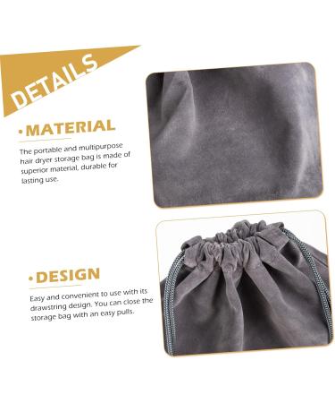 HAPINARY 4 Pcs Hair Dryer Bag Drawstring Toiletry Bag Hair Dryer Storage Organizer Travel Hair Dryer Flannel - Buy Online on SooperMarket.com