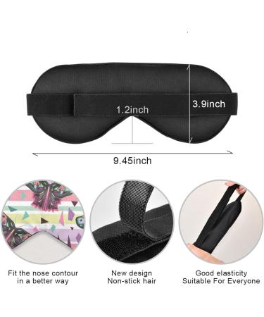 Haskirky Light Blocking Eye Mask | Adjustable for Men and Women | Perfect for Travel, Yoga, Meditation | Deep Sleep Comfort | Butterflies Design - Buy Online on SooperMarket.com