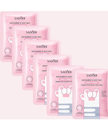Hand Mask - 6 Pairs Moisturising Hand Gloves Goat Milk Moisturising Gloves Gloves for Hand Care Hand Care Moisturising Gloves Moisturising Whitening Hand Mask Whiteling Handmask