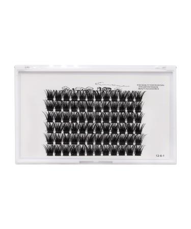 Bodermincer 72 Bundles D Curl 3D Effect Mink Eyelash Extensions - Natural Faux Lashes for Home Use (12mm) - International Shipping - Buy Online on SooperMarket.com