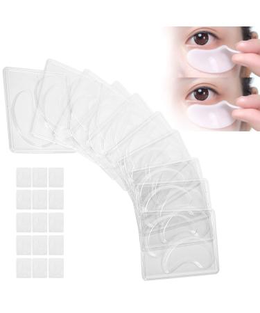 Brrnoo 25pcs Transparent DIY Eye Mask Mold Portable Reusable Eye Mask Patch Tray Plate Set